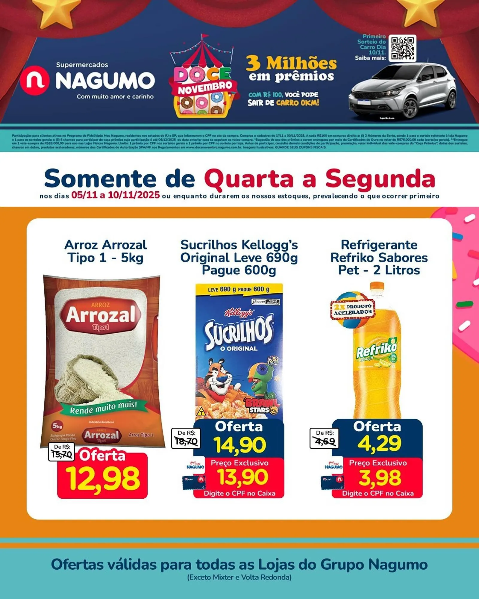 Encarte de Folheto Nagumo 9 de novembro até 10 de novembro 2025 - Pagina 1