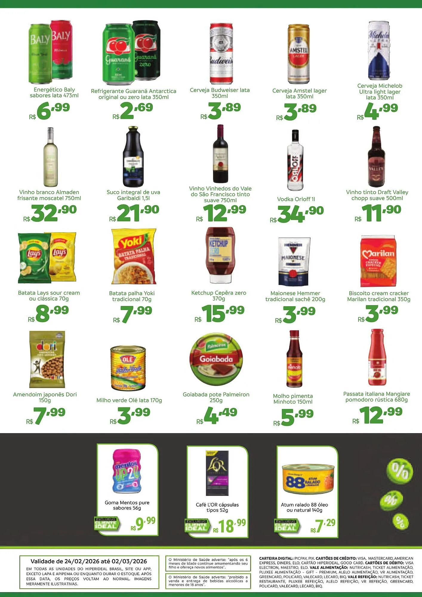 Encarte de Catálogo Hiperideal Supermercados 23 de fevereiro até 2 de março 2026 - Pagina 3