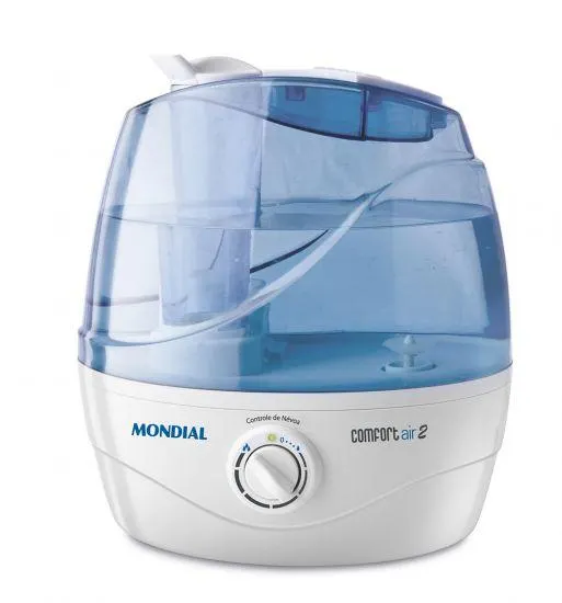 Umidificador de Ar Mondial NUA-02 Comfort Air 2 - 30W de Potência - Branco/Azul