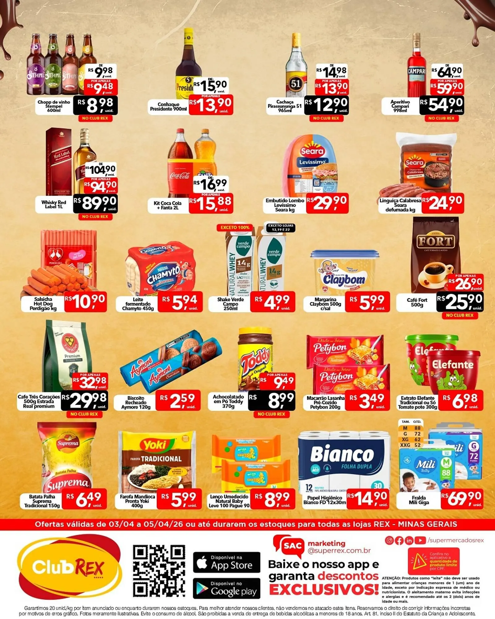 Encarte de Catálogo Supermercados Rex 3 de abril até 5 de abril 2026 - Pagina 2
