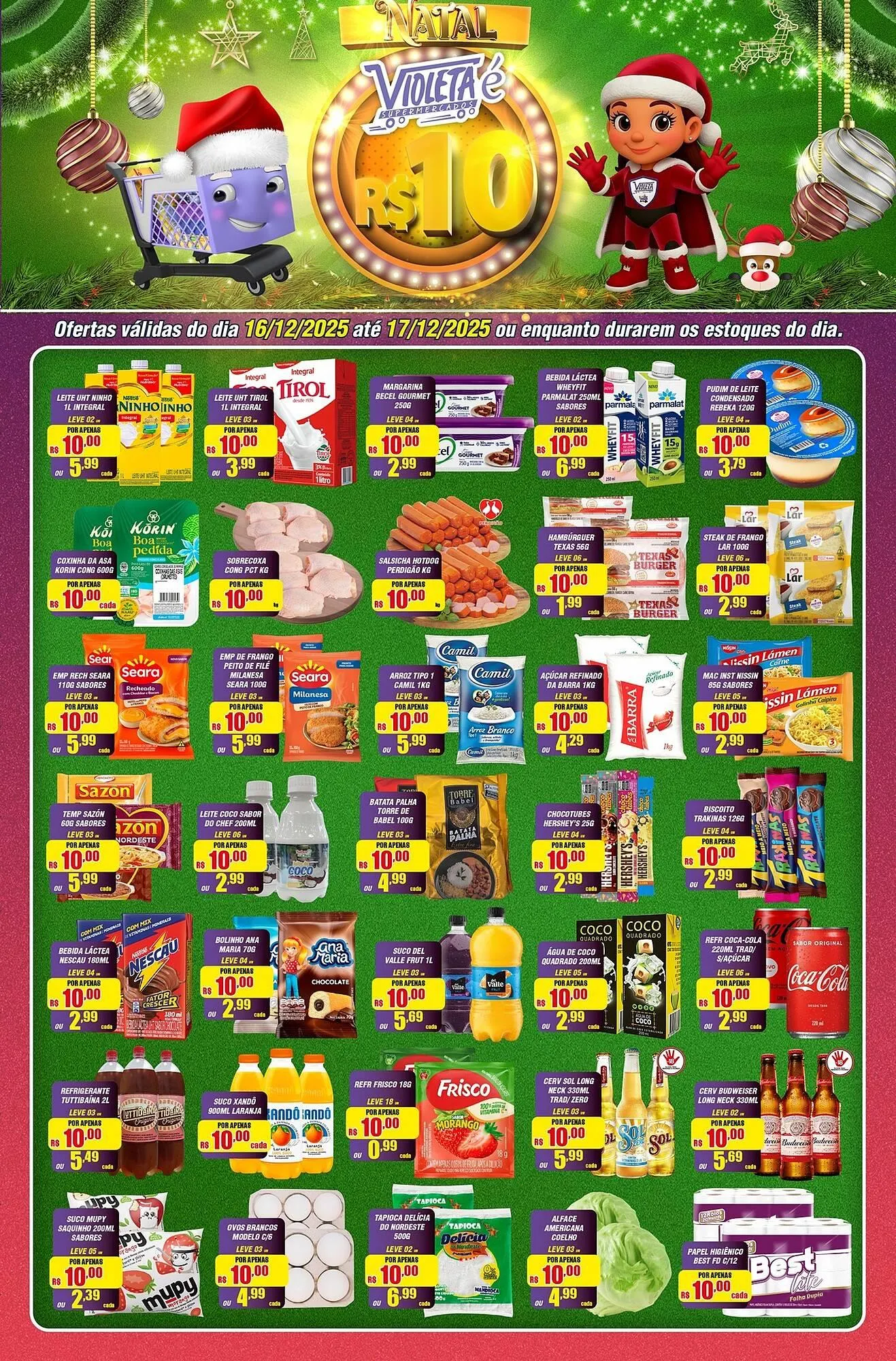 Encarte de Catálogo Violeta Supermercados 16 de dezembro até 17 de dezembro 2025 - Pagina 1