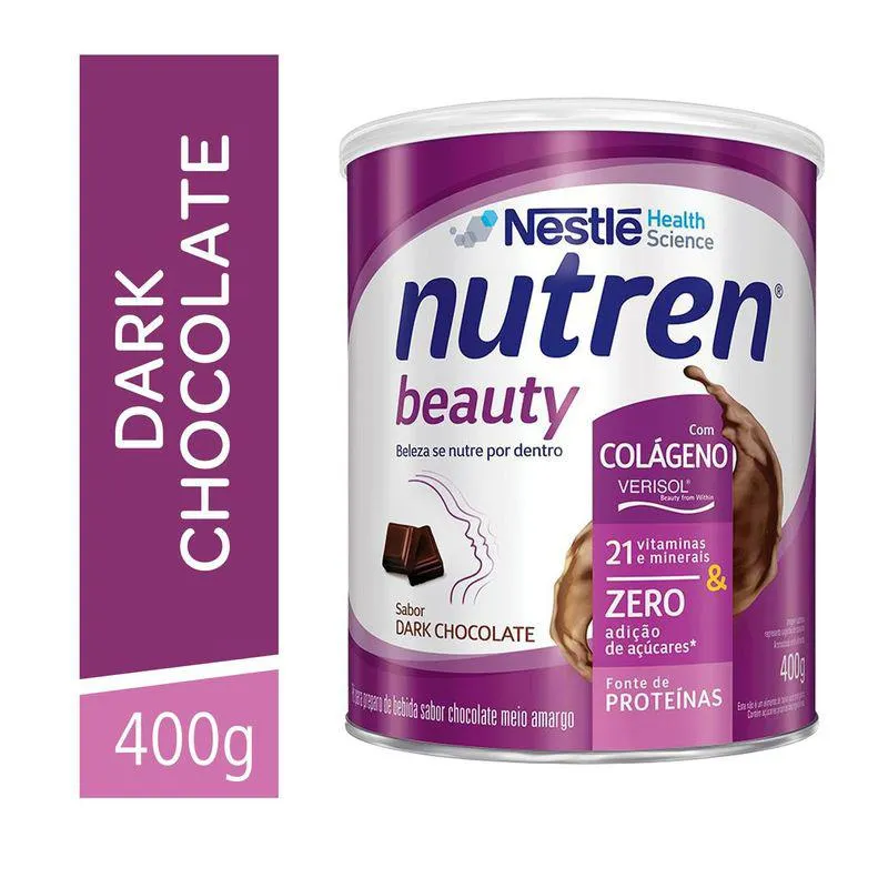 Complemento Alimentar Nutren Beauty Dark Chocolate 400g
