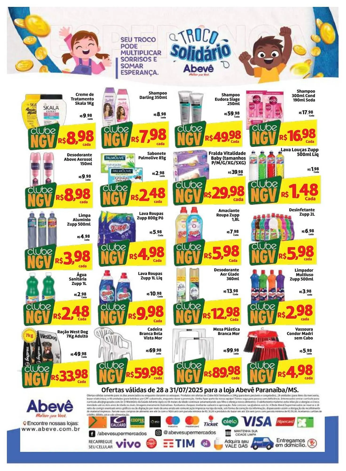 Encarte de Catálogo Abevê Supermercados 28 de julho até 31 de julho 2025 - Pagina 4