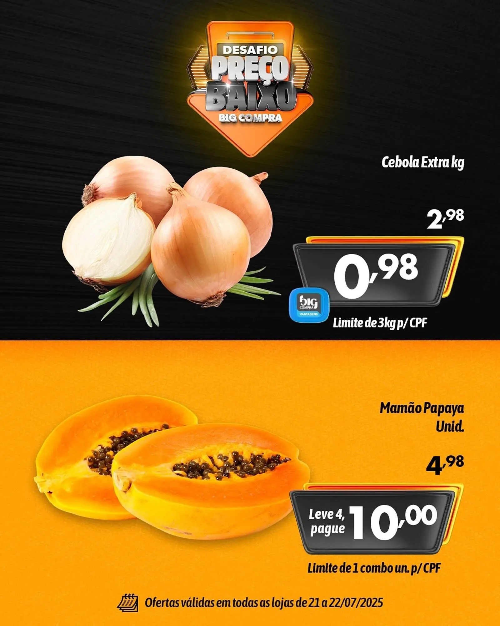 Encarte de Catálogo Supermercados Big Compra 21 de julho até 22 de julho 2025 - Pagina 2