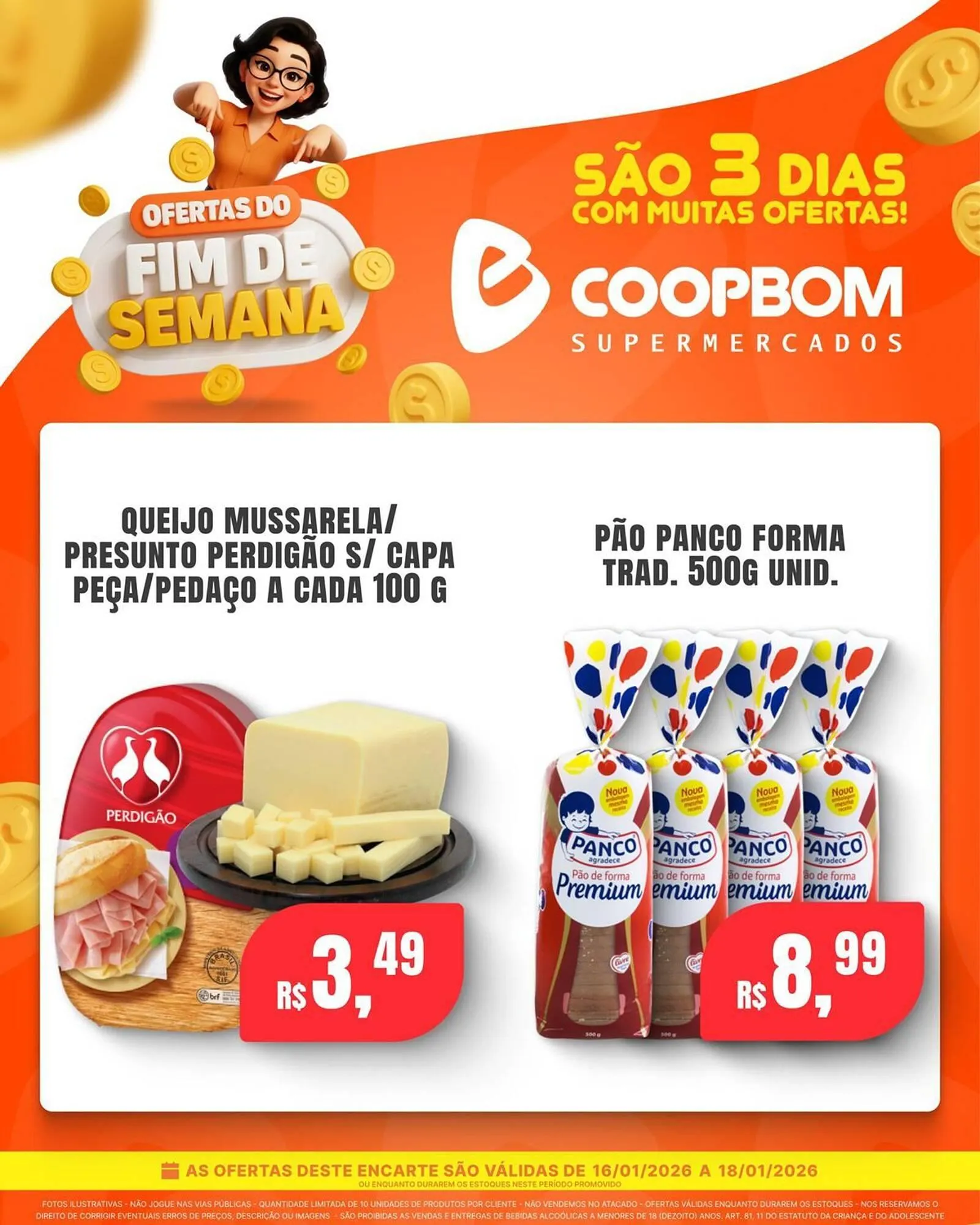 Encarte de Tabloide CoopBom 16 de janeiro até 18 de janeiro 2026 - Pagina 3