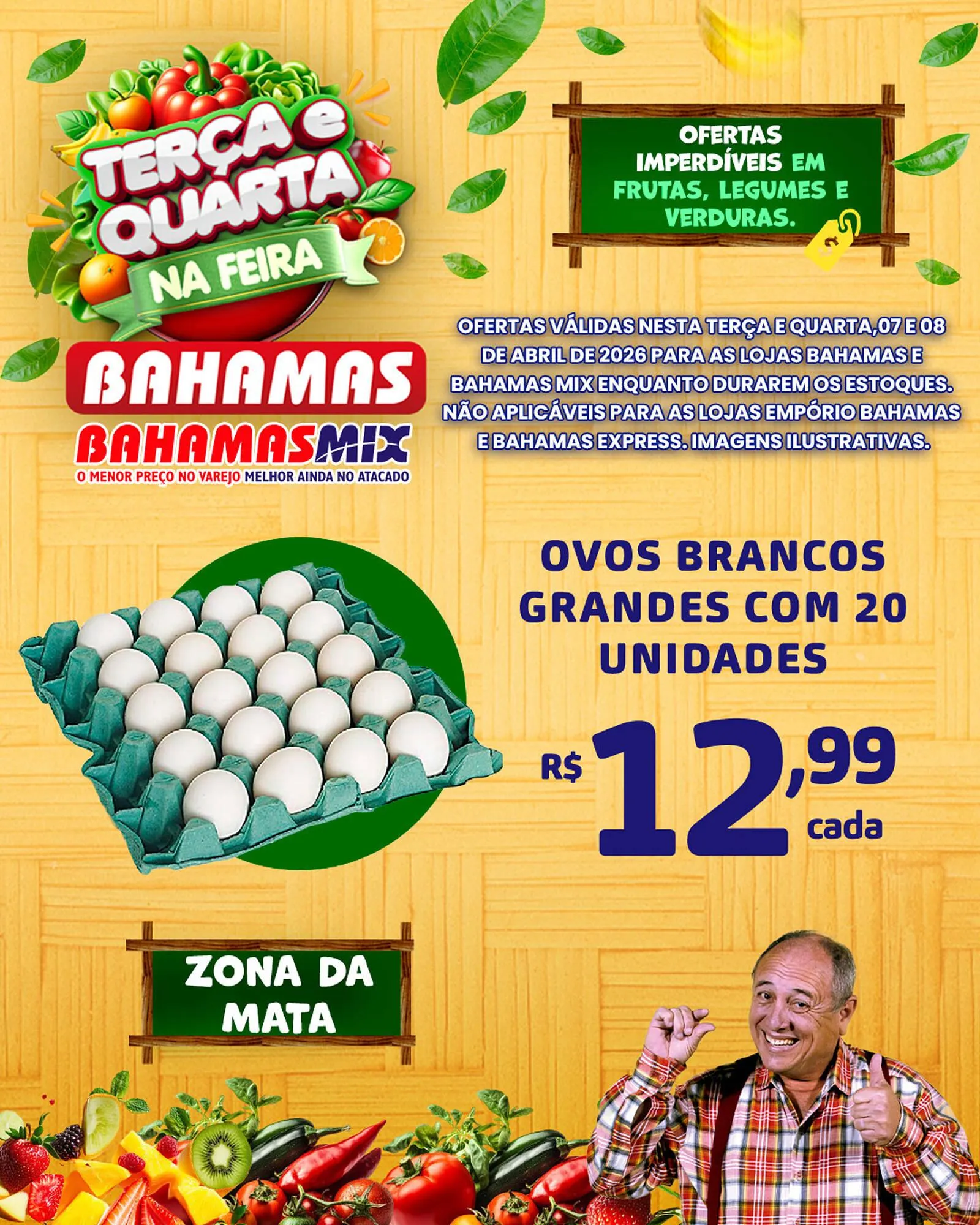 Encarte de Catálogo Bahamas Supermercados 7 de abril até 8 de abril 2026 - Pagina 1