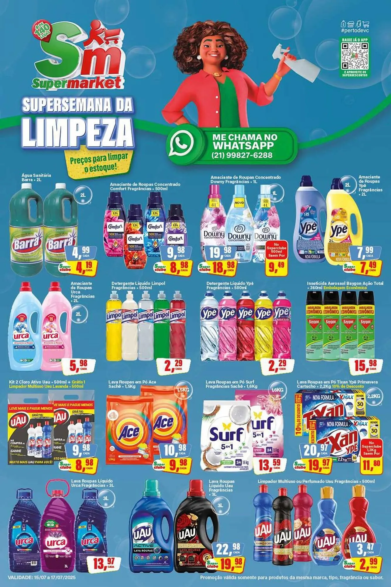 Encarte de Catálogo Rede Supermarket 15 de julho até 17 de julho 2025 - Pagina 1