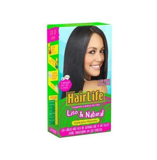 Creme Alisante Hair Life Liso e Natural Com Manteiga Karité 180g