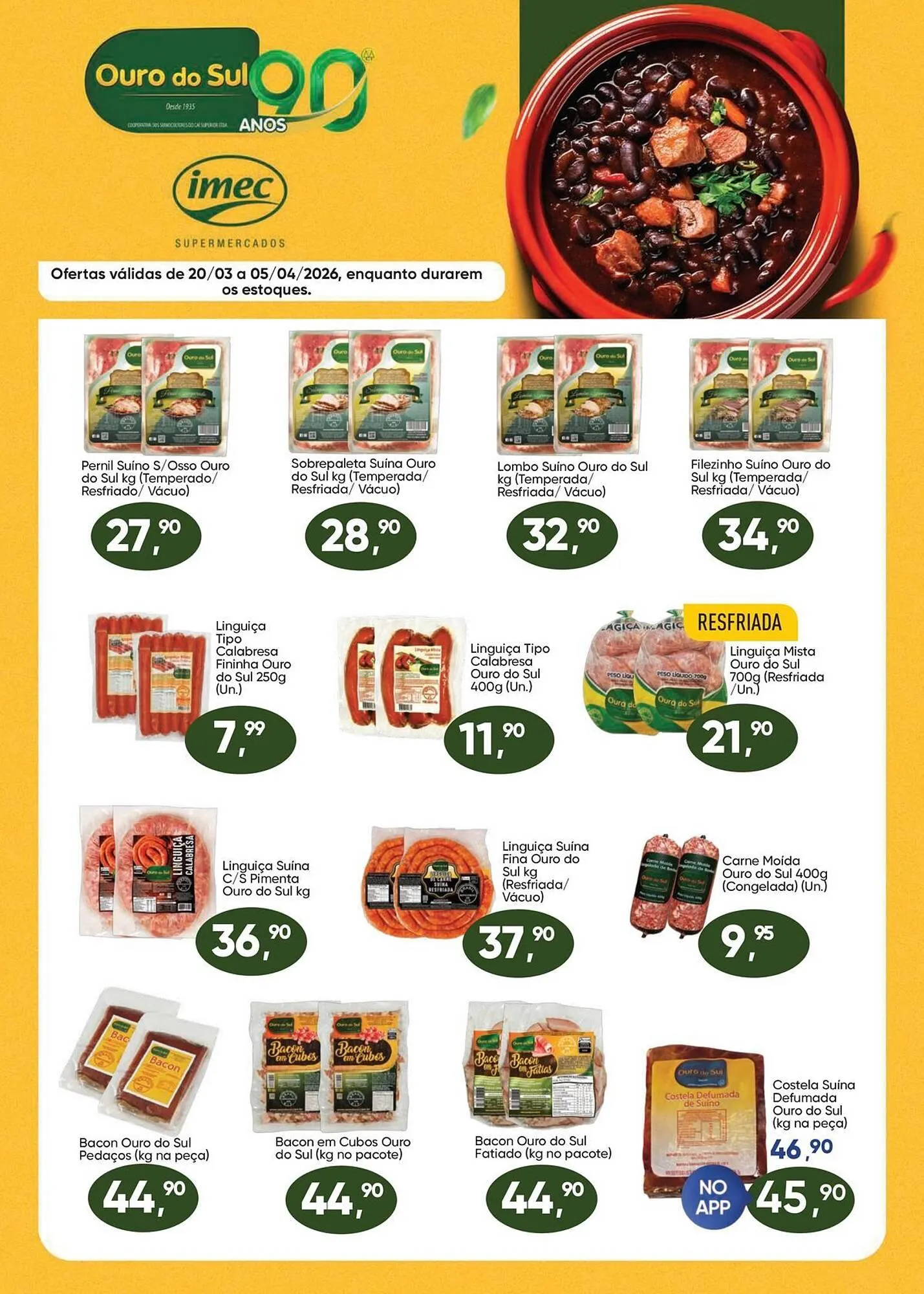 Encarte de Catálogo Imec Supermercados 20 de março até 5 de abril 2026 - Pagina 1