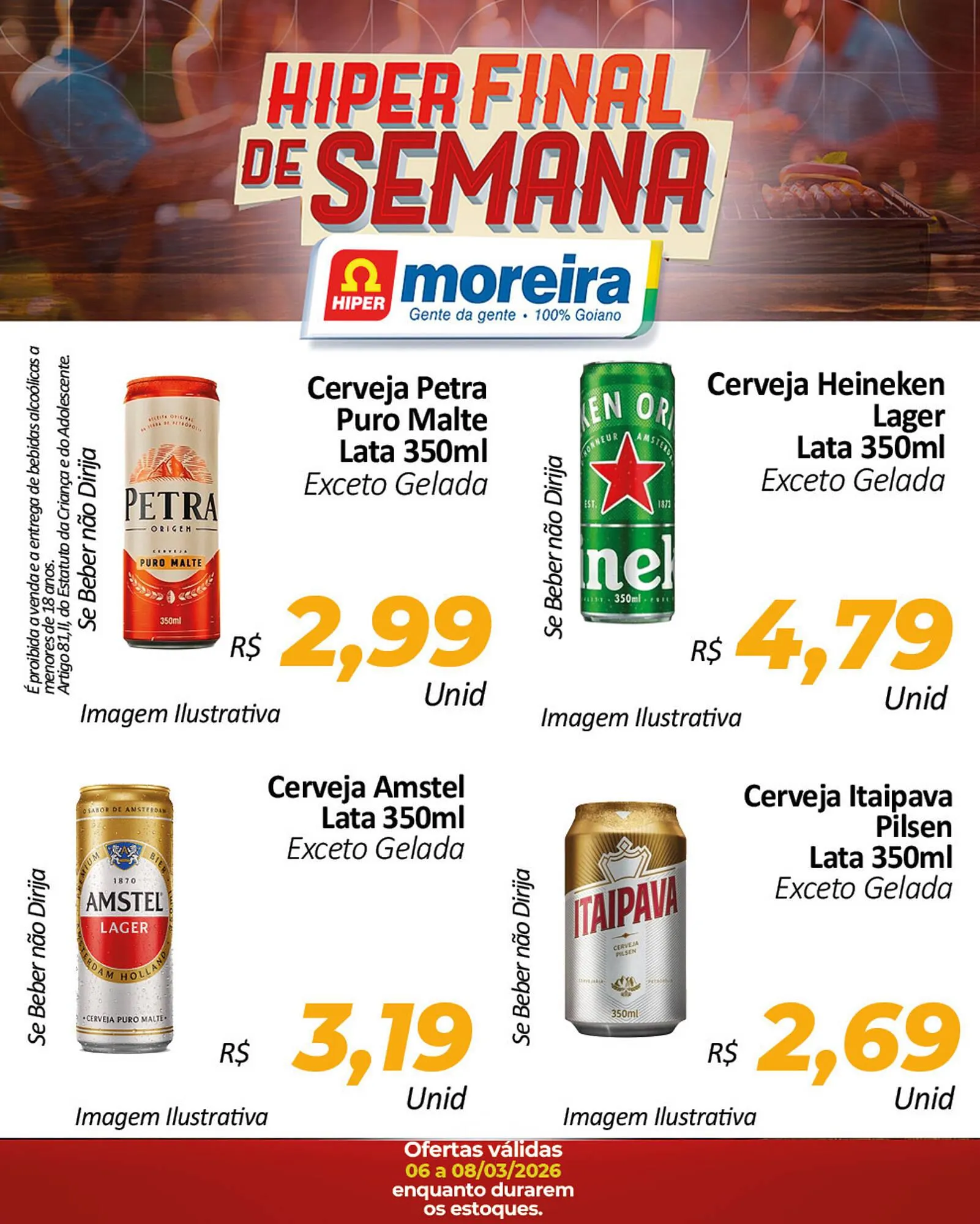 Encarte de Catálogo Hiper Moreira 6 de março até 8 de março 2026 - Pagina 1