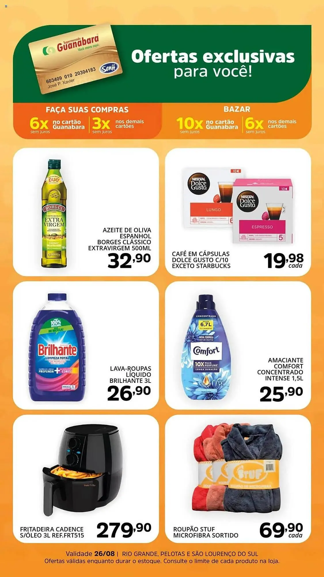 Encarte de Catálogo Supermercados Guanabara 15 de agosto até 26 de agosto 2025 - Pagina 1