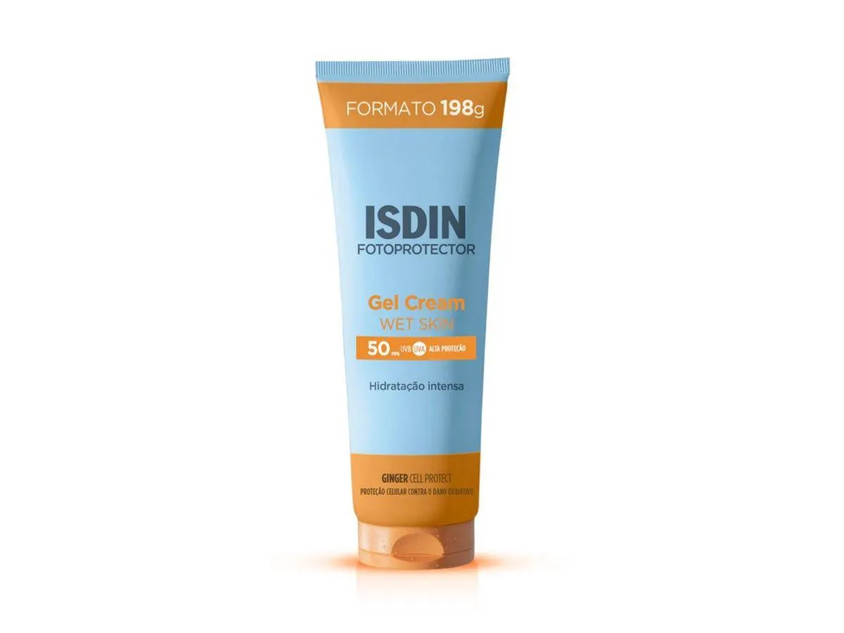 Protetor Solar Corporal Isdin Fotoprotector Gel Cream Wet Skin FPS50 198g