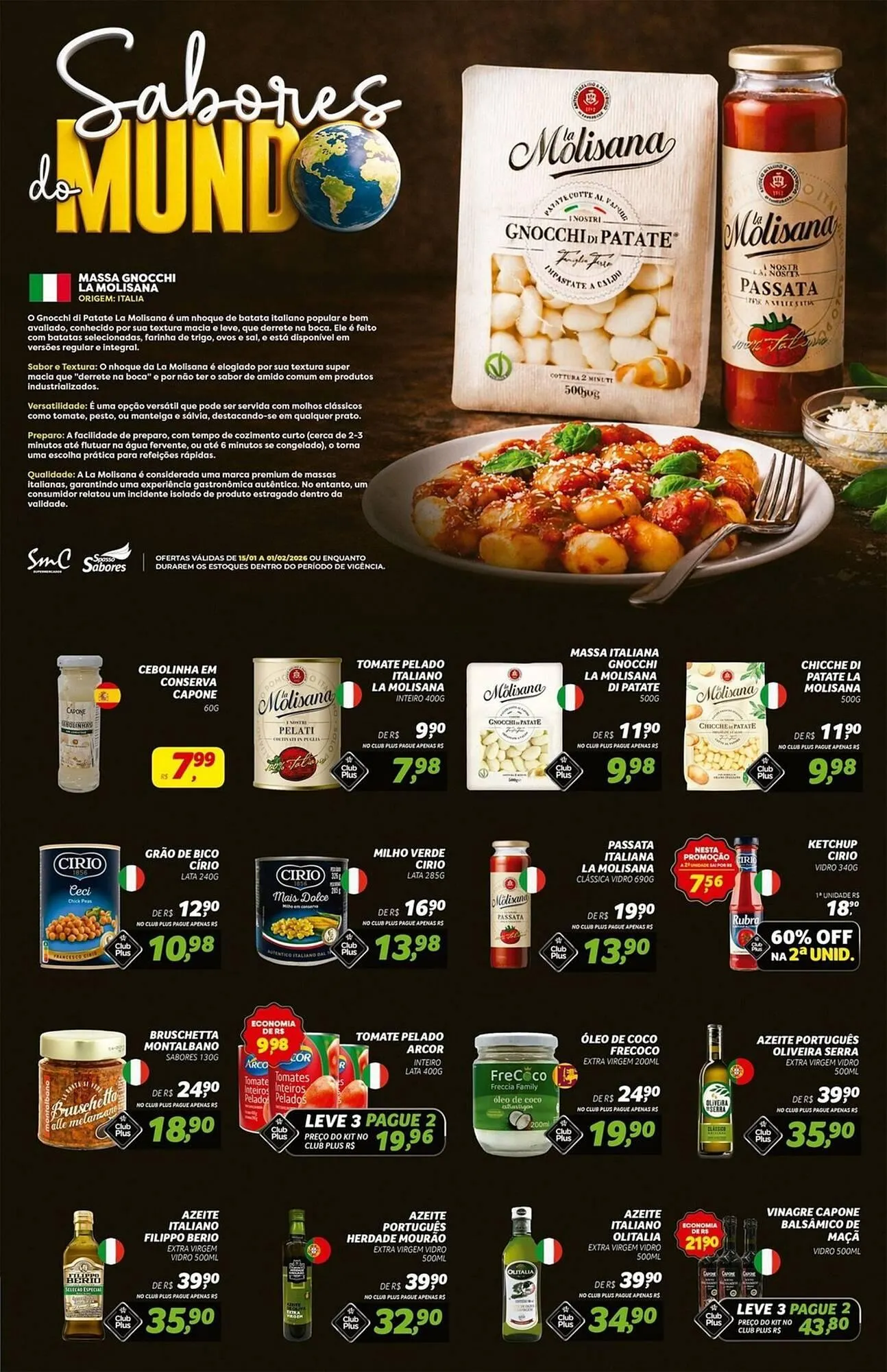 Encarte de Folheto Spasso Sabores 16 de janeiro até 1 de fevereiro 2026 - Pagina 1