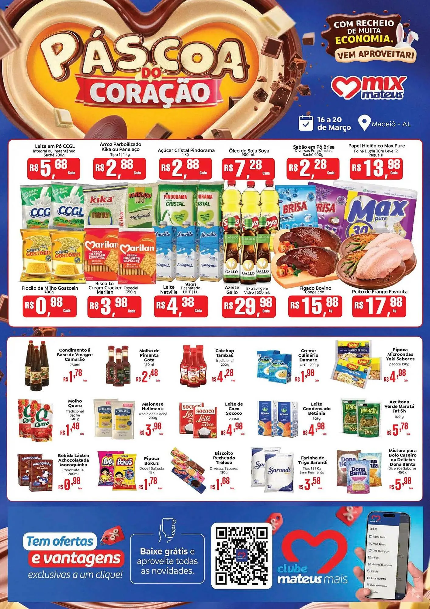 Encarte de Catálogo Supermercados Mateus 16 de março até 20 de março 2026 - Pagina 1