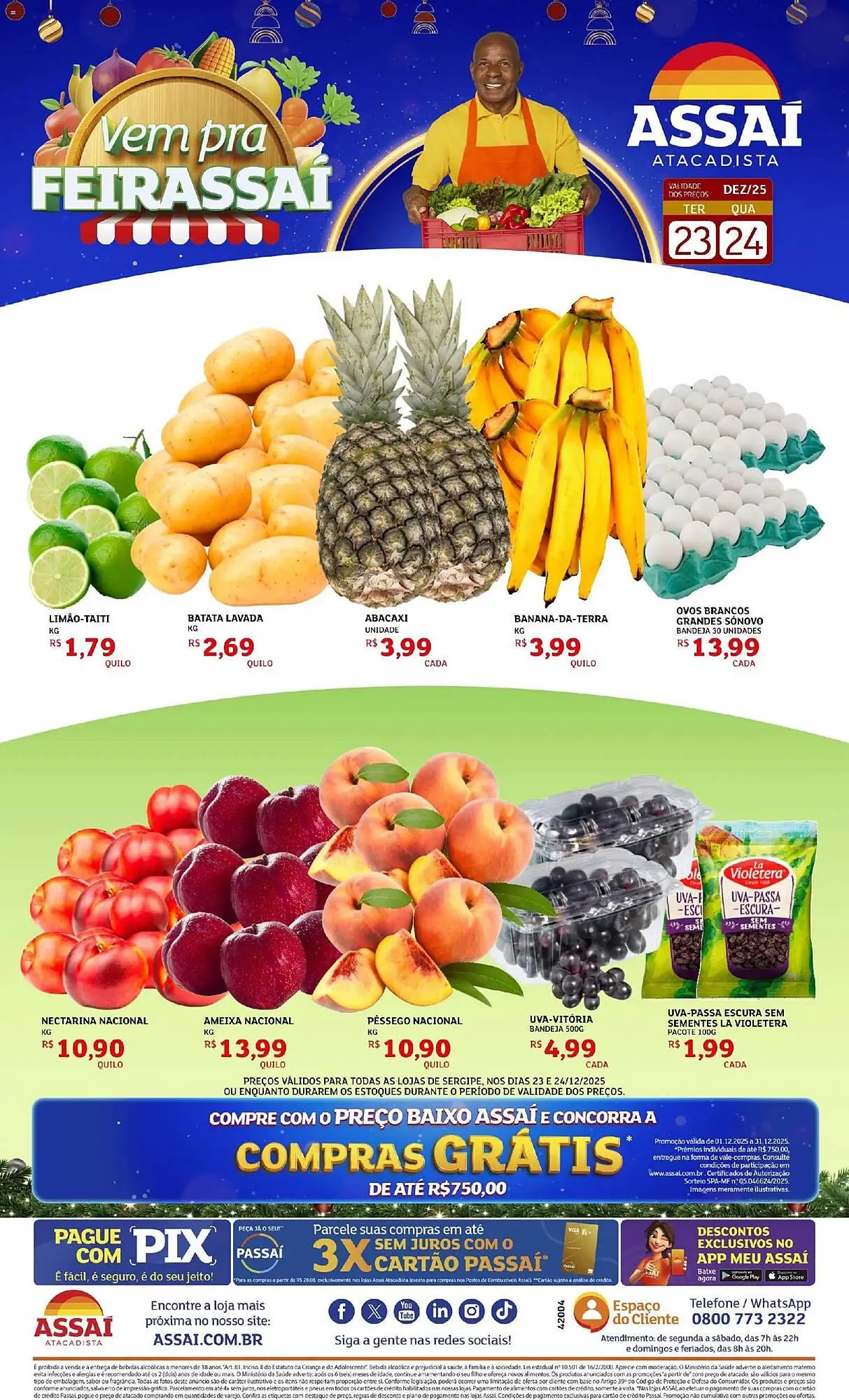 Encarte de Encarte Assaí Atacadista 23 de dezembro até 24 de dezembro 2025 - Pagina 1