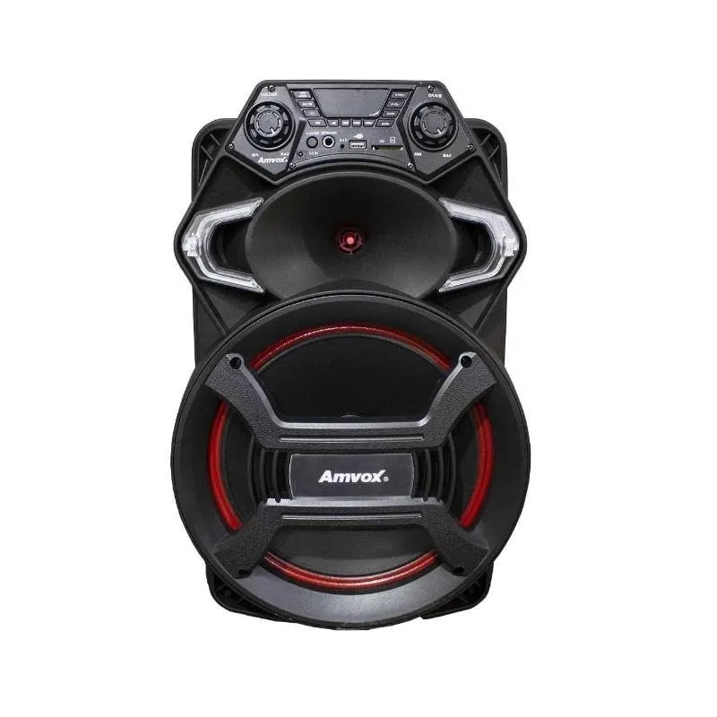 Caixa Amplificada Amvox ACA Strondo 550W Preta