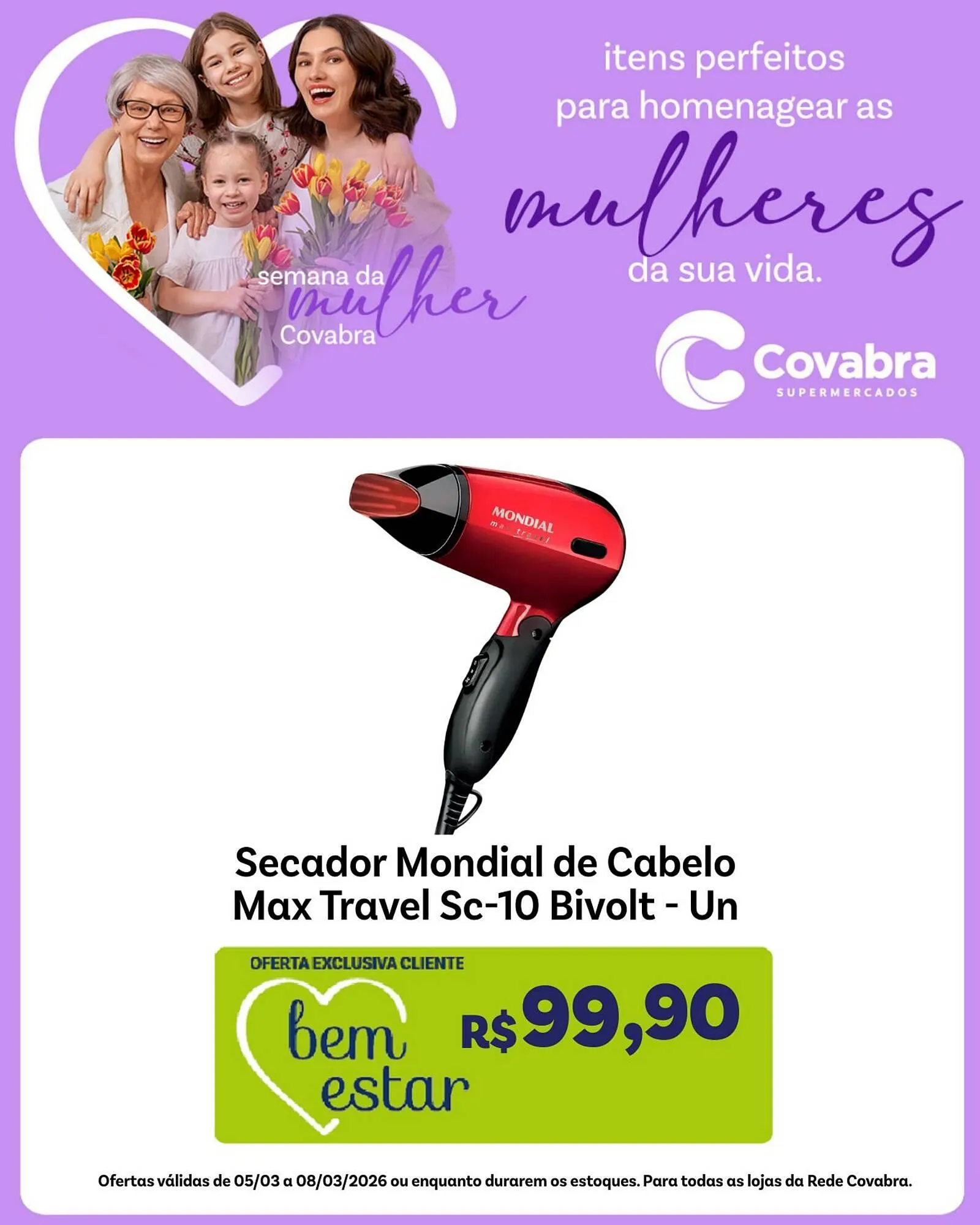 Encarte de Catálogo Covabra Supermercados 6 de março até 9 de março 2026 - Pagina 7