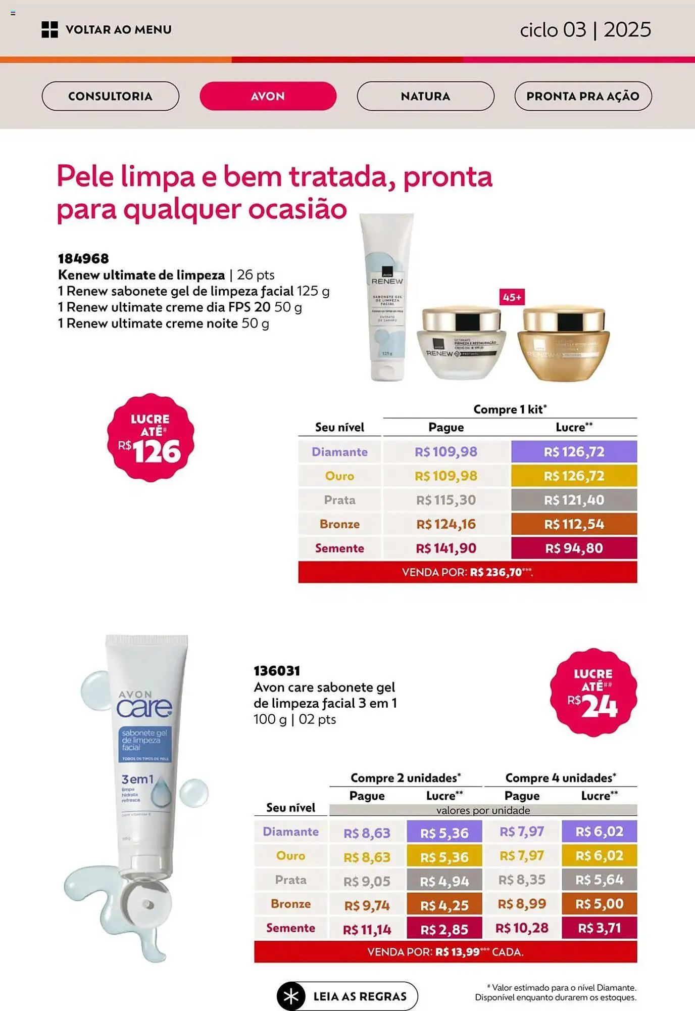 Encarte de Catálogo Avon 17 de janeiro até 17 de fevereiro 2025 - Pagina 16