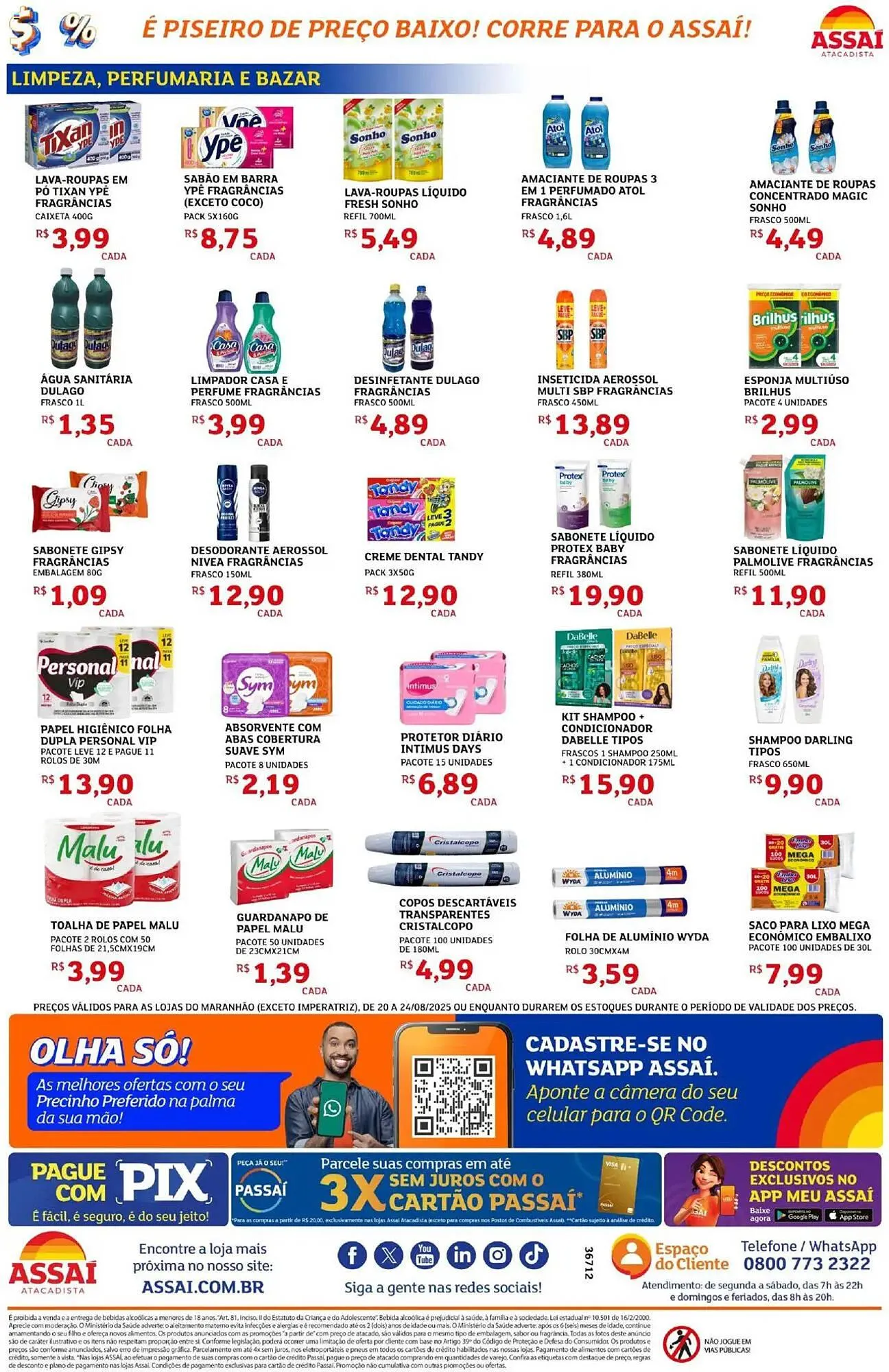 Encarte de Catálogo Assaí Atacadista 20 de agosto até 24 de agosto 2025 - Pagina 4