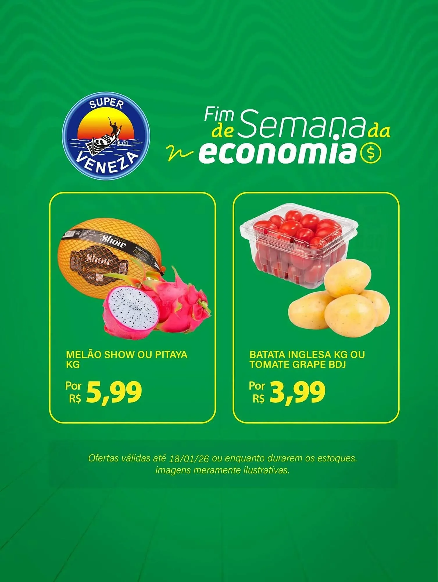 Encarte de Catálogo Super Veneza 17 de janeiro até 18 de janeiro 2026 - Pagina 1