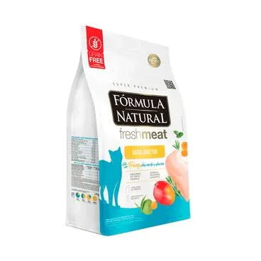 Ração Fórmula Natural Fresh Meat Gatos Adultos Frango 7 kg pac. Indiv. de 500g