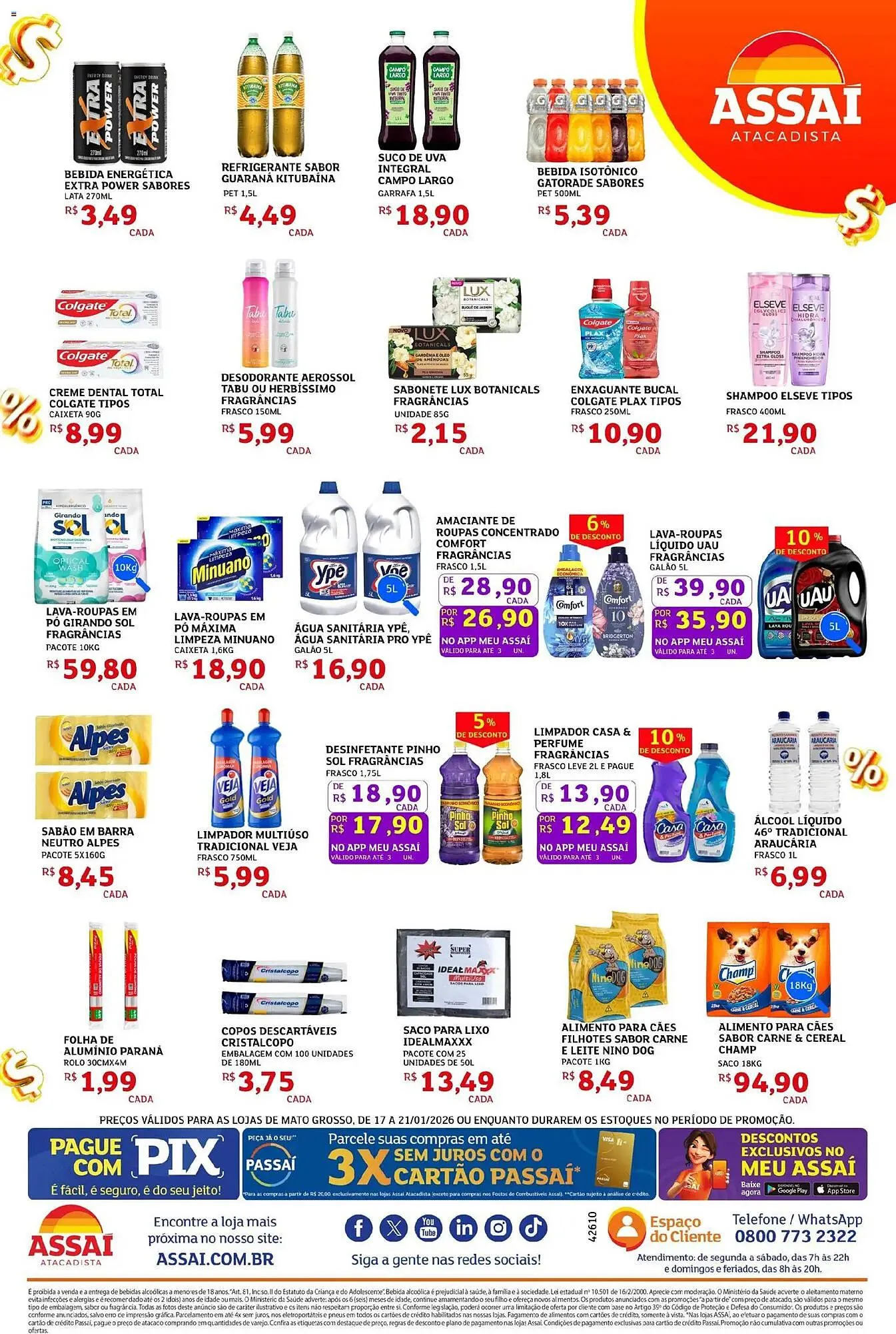 Encarte de Encarte Assaí Atacadista 17 de janeiro até 21 de janeiro 2026 - Pagina 4