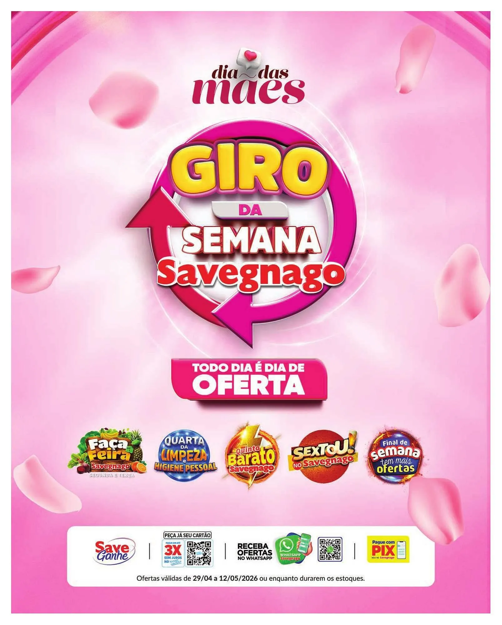Encarte de Catálogo Supermercados Savegnago 29 de abril até 12 de maio 2026 - Pagina 1