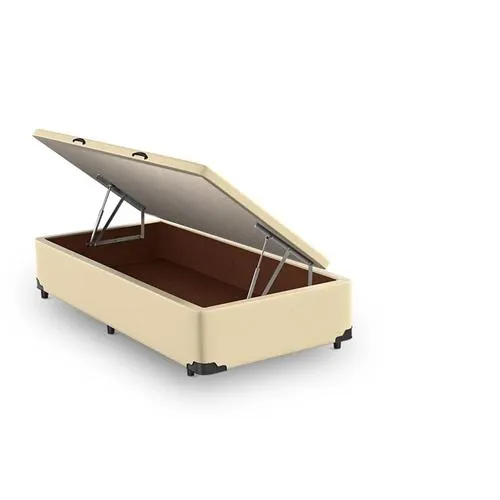 Base Bau Solteiro King Star Korano Bege