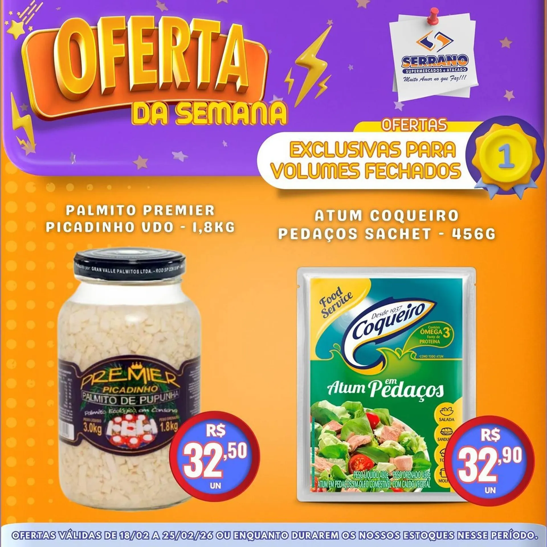 Encarte de Catálogo Serrano Supermercado 18 de fevereiro até 25 de fevereiro 2026 - Pagina 3