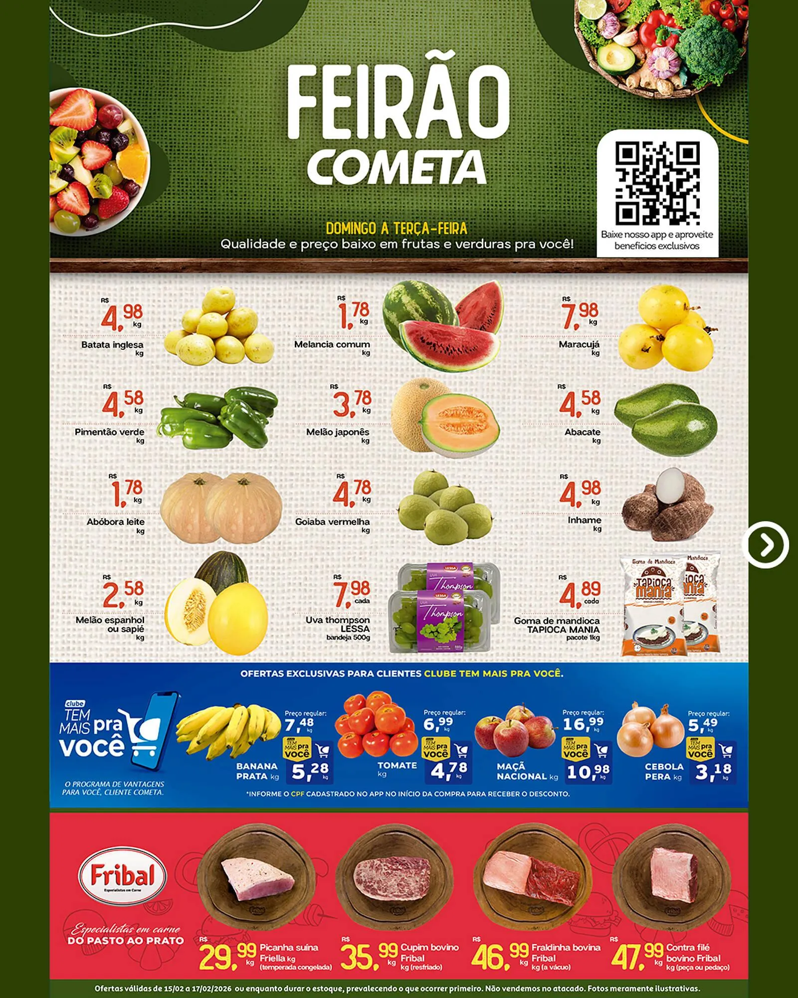 Encarte de Encarte Cometa Supermercados 15 de fevereiro até 17 de fevereiro 2026 - Pagina 2