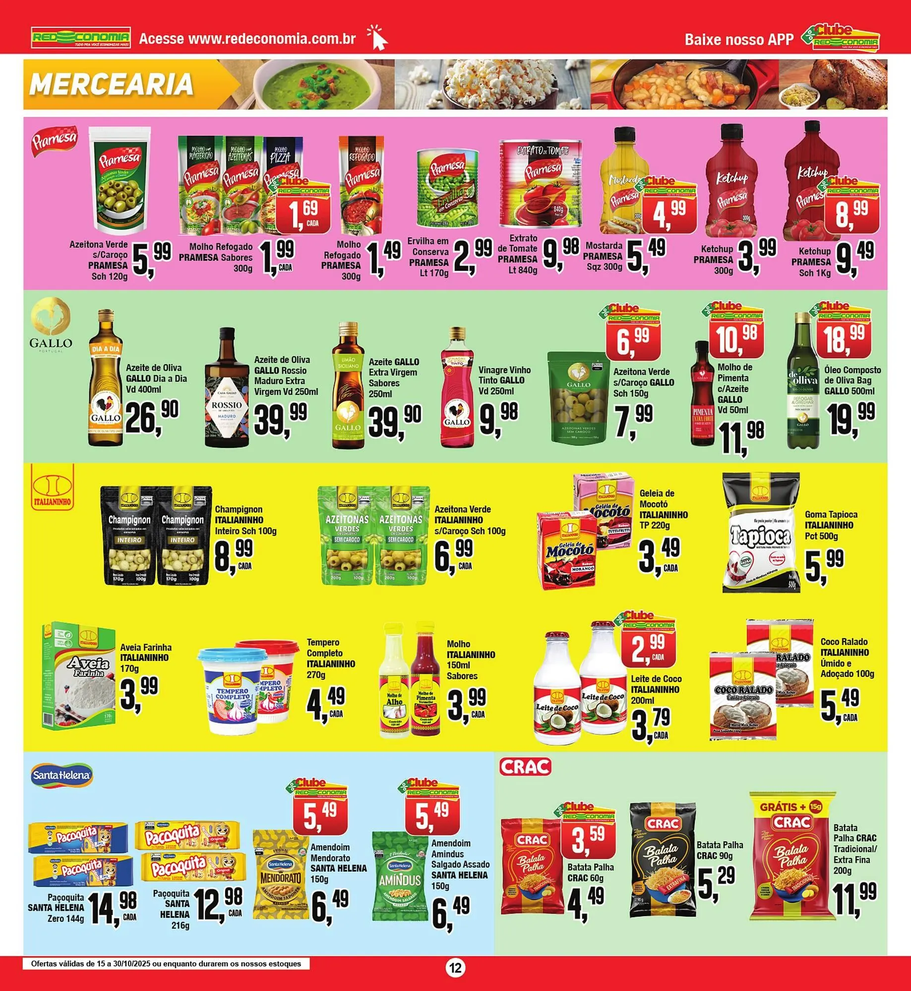Encarte de Encarte Rede Economia 15 de outubro até 30 de outubro 2025 - Pagina 12