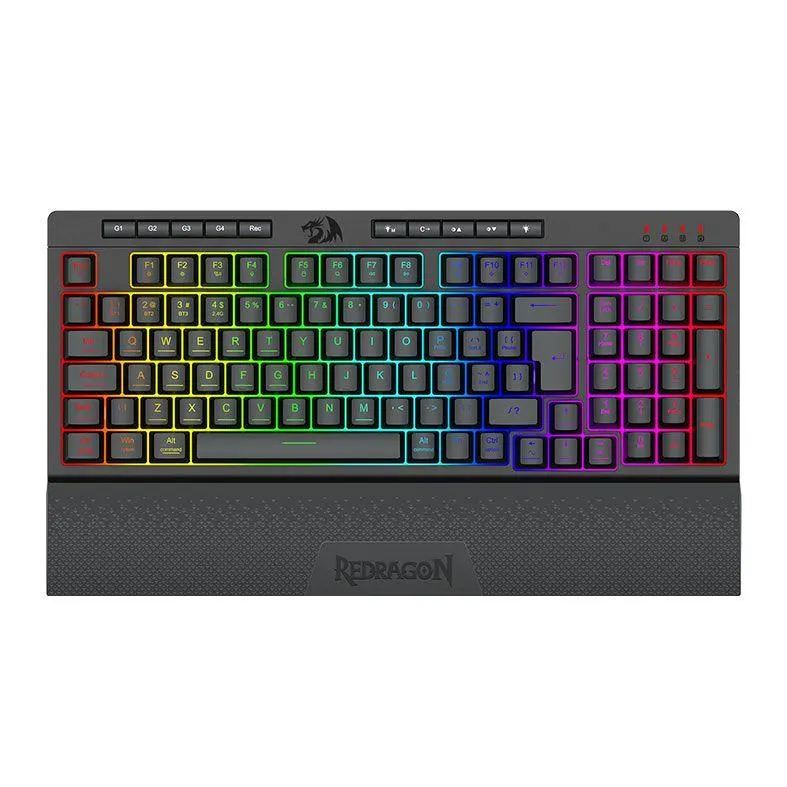 Teclado Gamer Redragon Shiva Pro 98, RGB, Membrana, Preto, K515RGB-PRO-PT