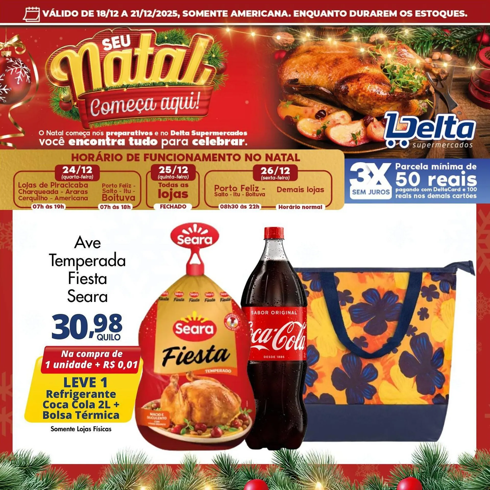 Encarte de Catálogo Delta Supermercados 18 de dezembro até 21 de dezembro 2025 - Pagina 1