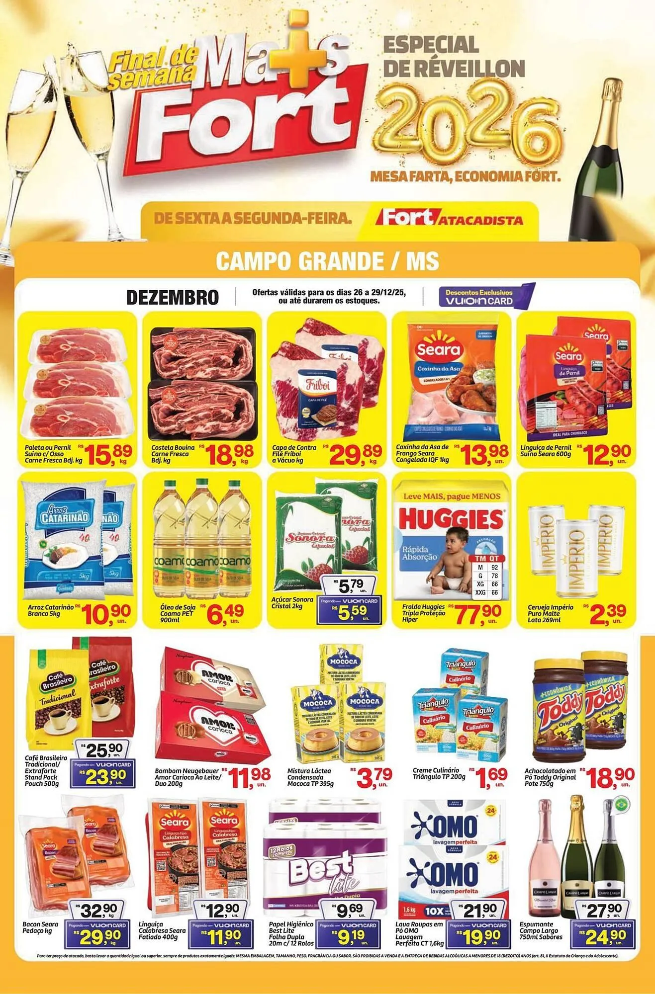 Encarte de Tabloide Fort Atacadista 26 de dezembro até 29 de dezembro 2025 - Pagina 1