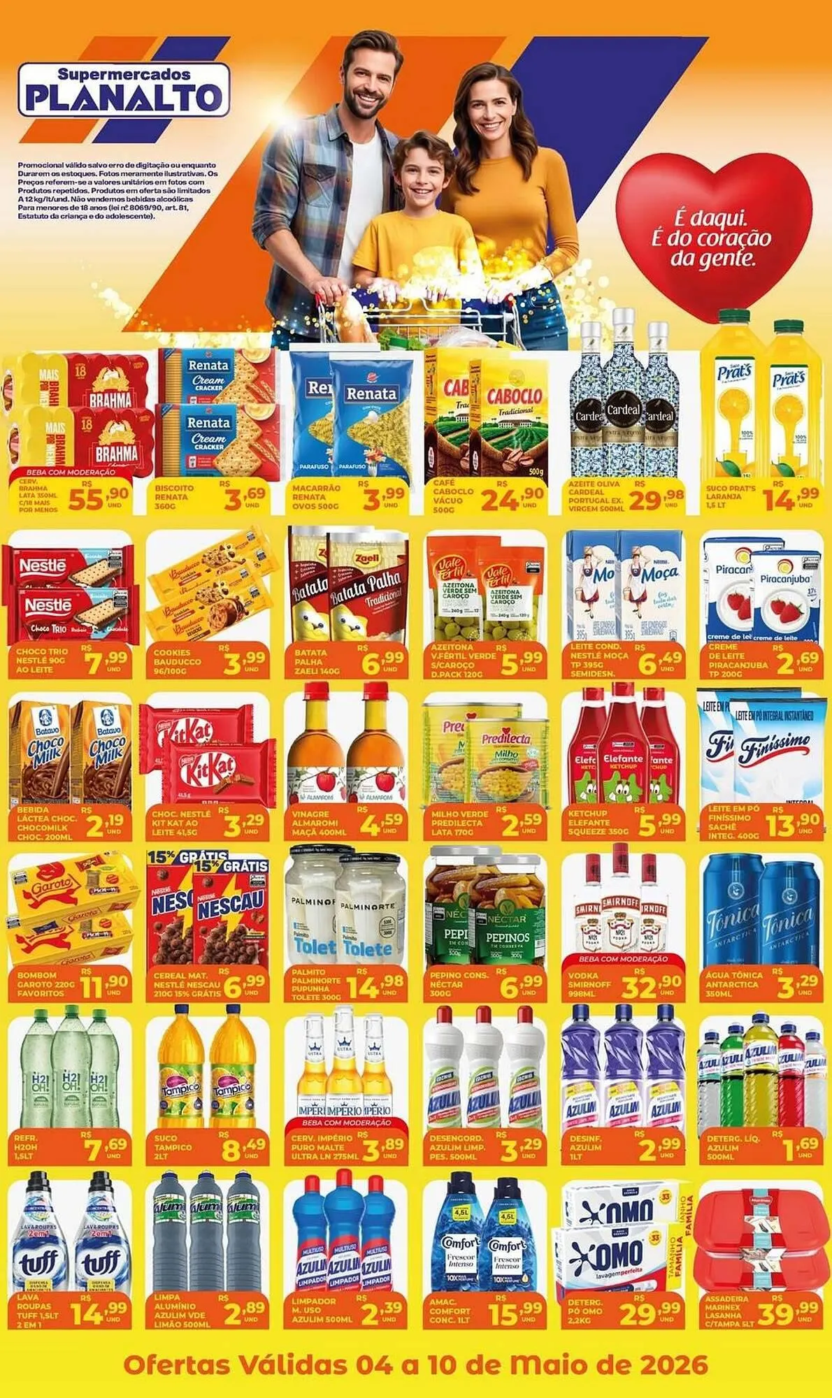 Encarte de Catálogo Supermercados Planalto 4 de maio até 10 de maio 2026 - Pagina 1
