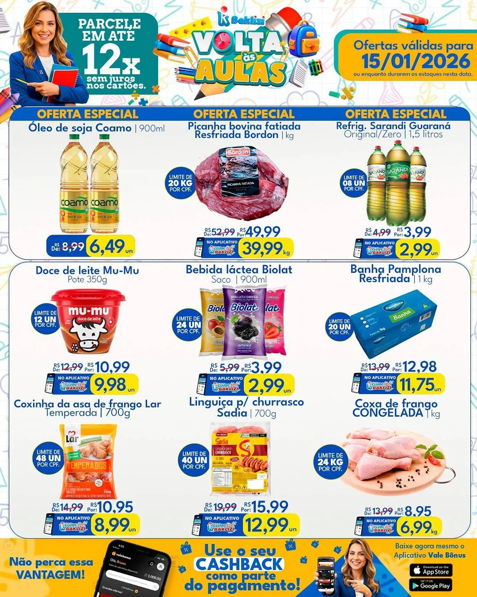 Encarte de Catálogo Supermercados Baklizi 15 de janeiro até 15 de janeiro 2026 - Pagina 1