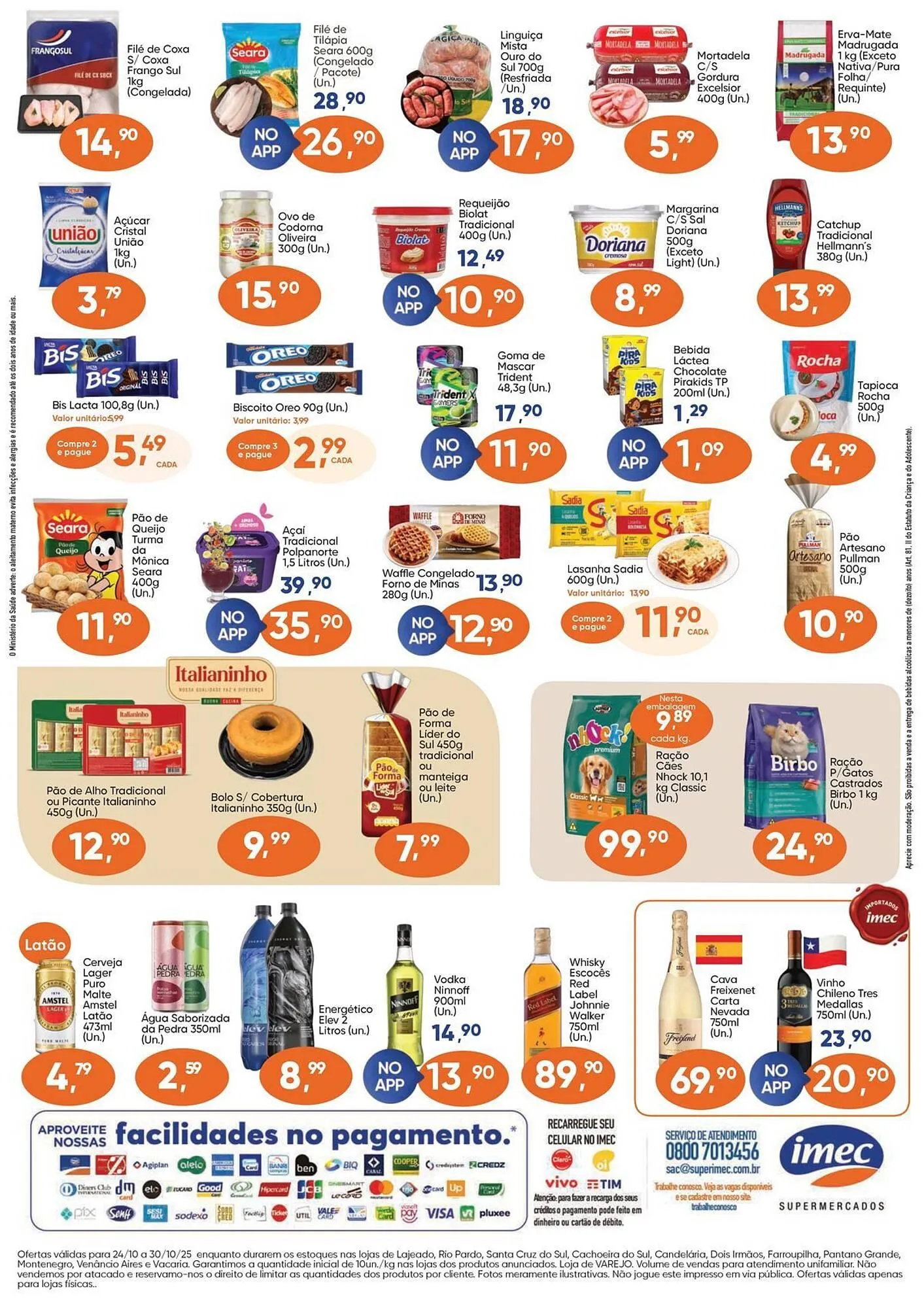 Encarte de Catálogo Imec Supermercados 24 de outubro até 30 de outubro 2025 - Pagina 2