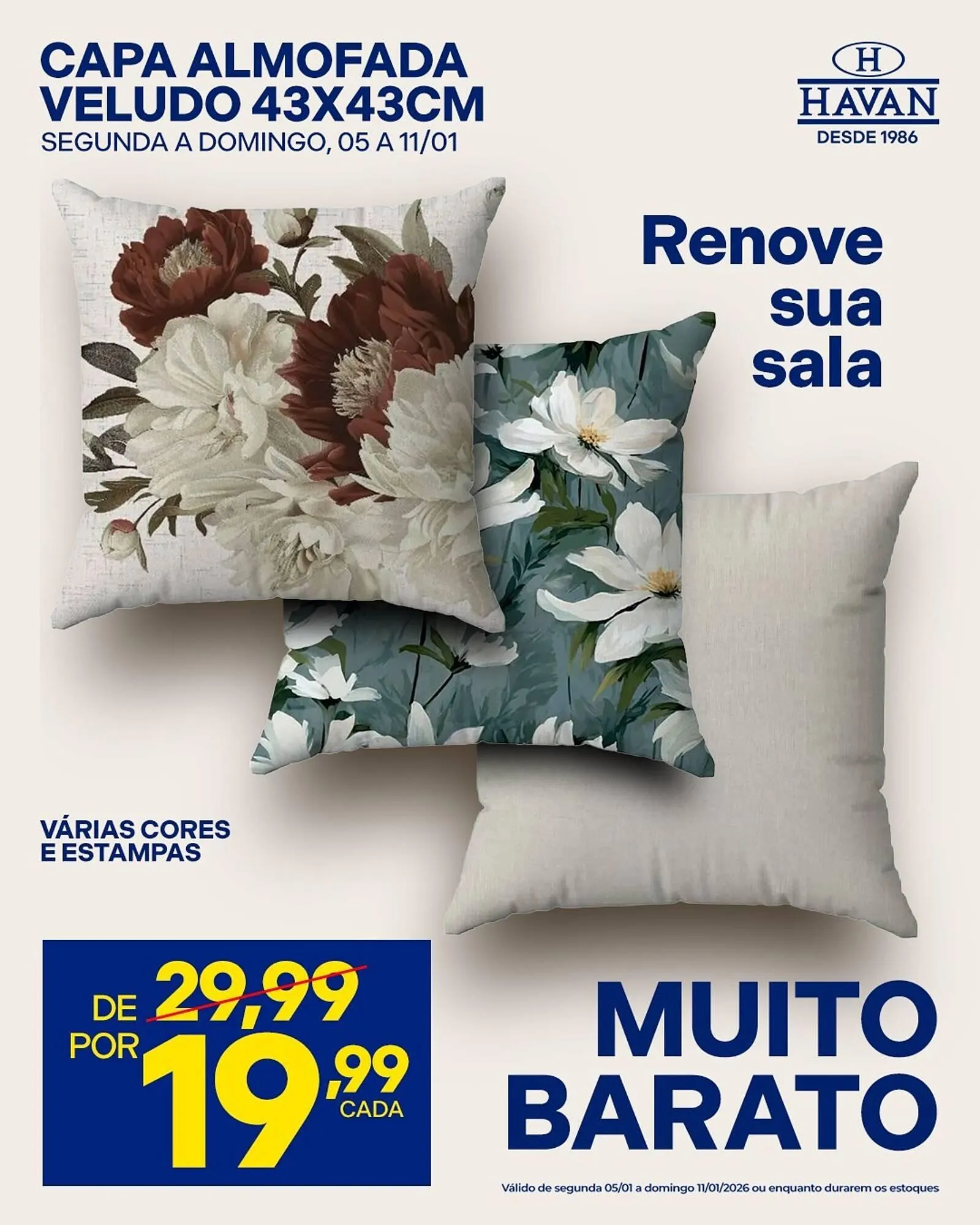 Encarte de Catálogo Lojas Havan 5 de janeiro até 11 de janeiro 2026 - Pagina 1