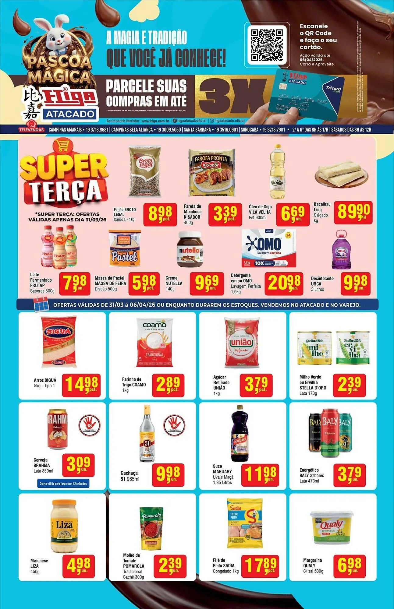 Encarte de Folheto Higa Atacado 31 de março até 6 de abril 2026 - Pagina 1
