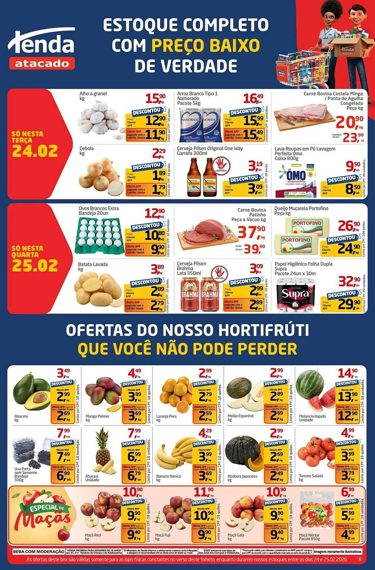 Encarte de Folheto Tenda Atacado 24 de fevereiro até 25 de fevereiro 2026 - Pagina 1