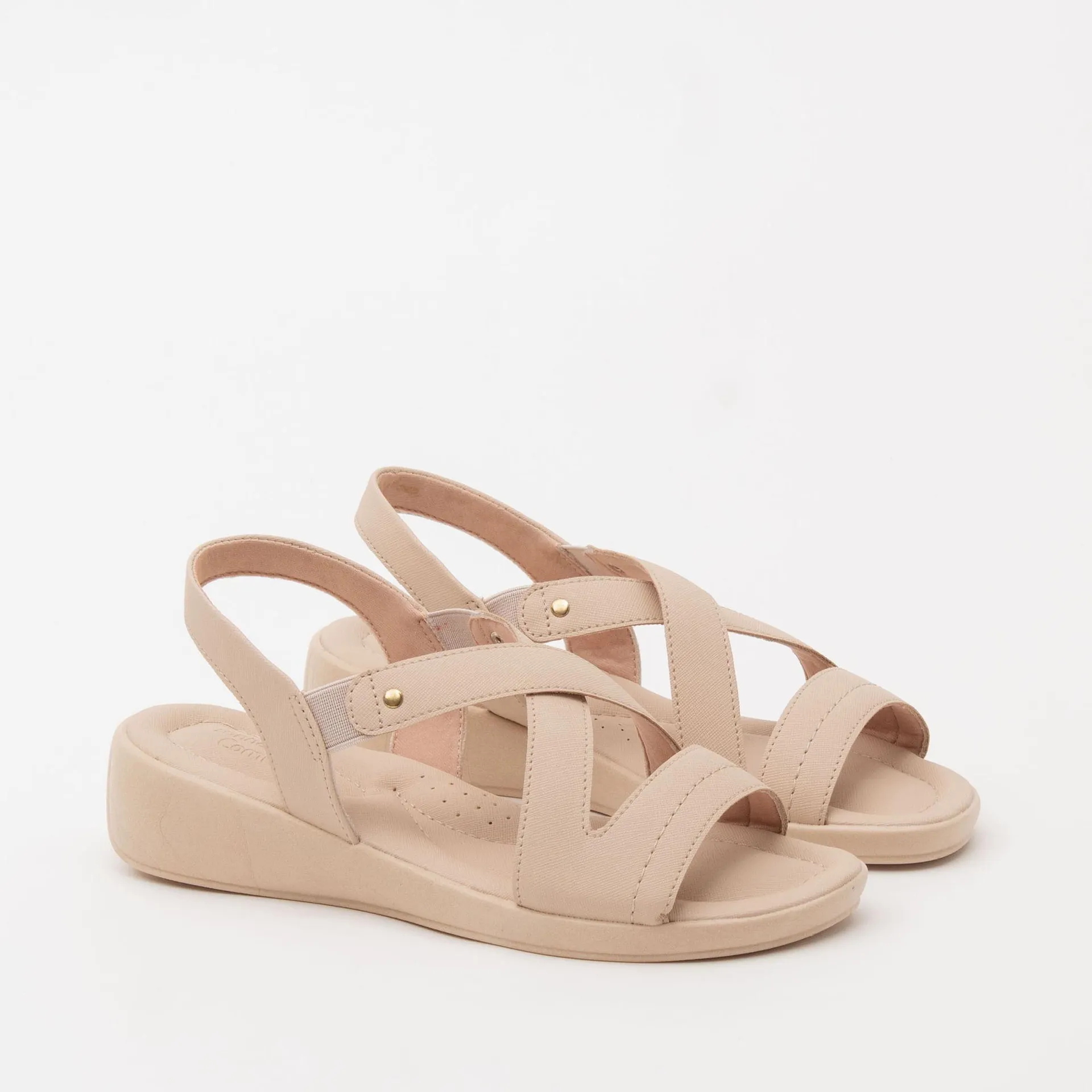 Anabela tiras cruzadas - MILK