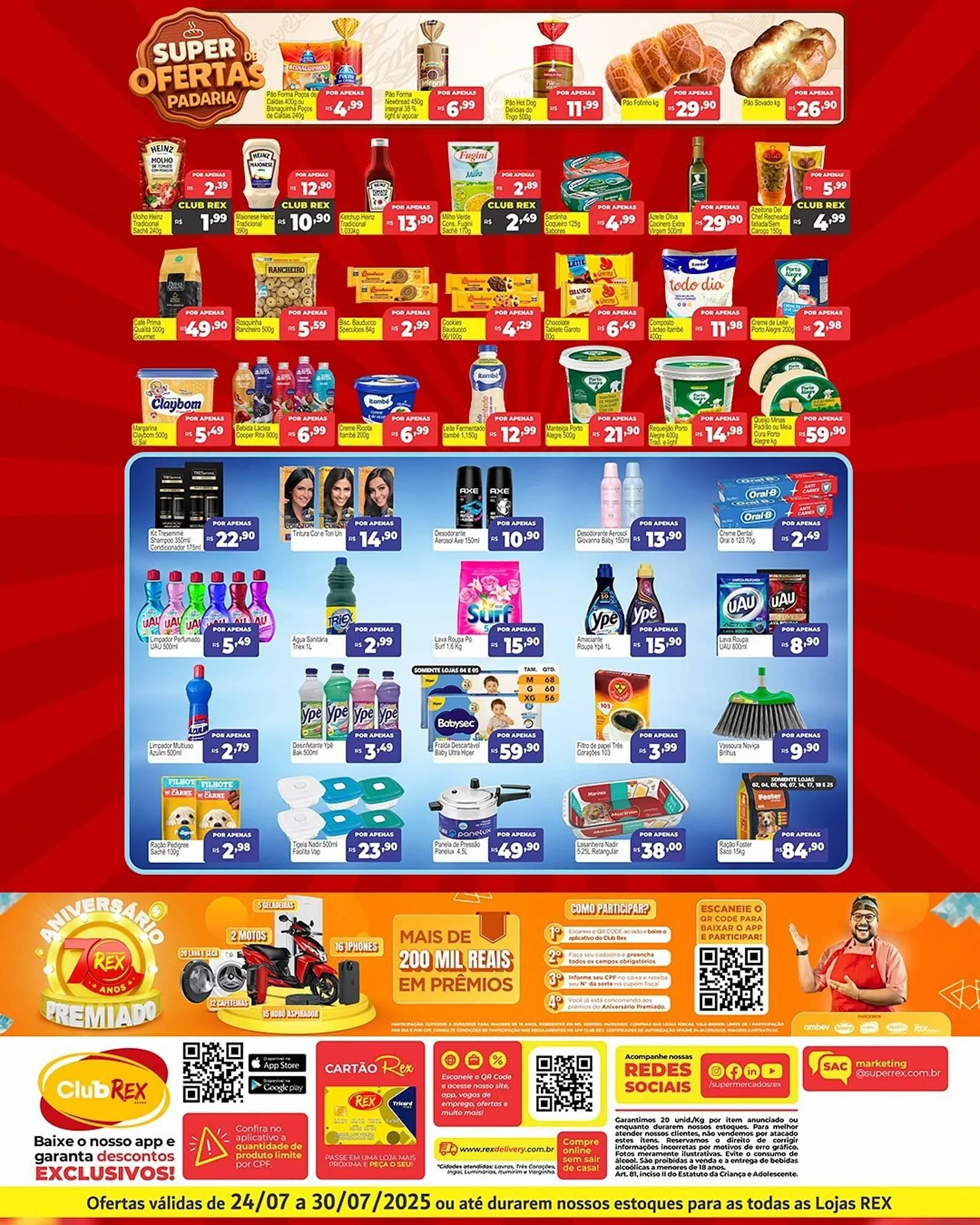 Encarte de Catálogo Supermercados Rex 24 de julho até 30 de julho 2025 - Pagina 2