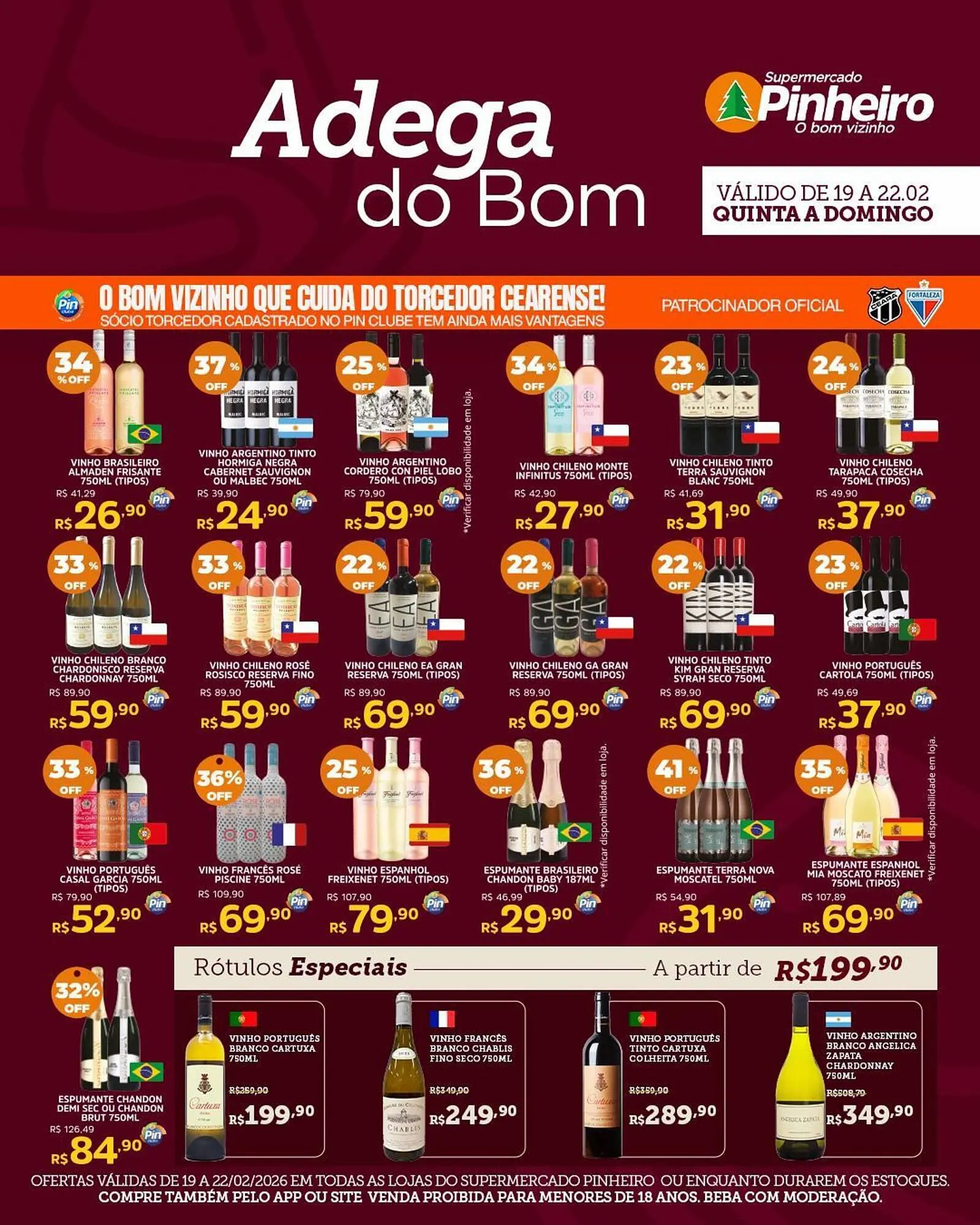 Encarte de Encarte Pinheiro Supermercado 19 de fevereiro até 22 de fevereiro 2026 - Pagina 2