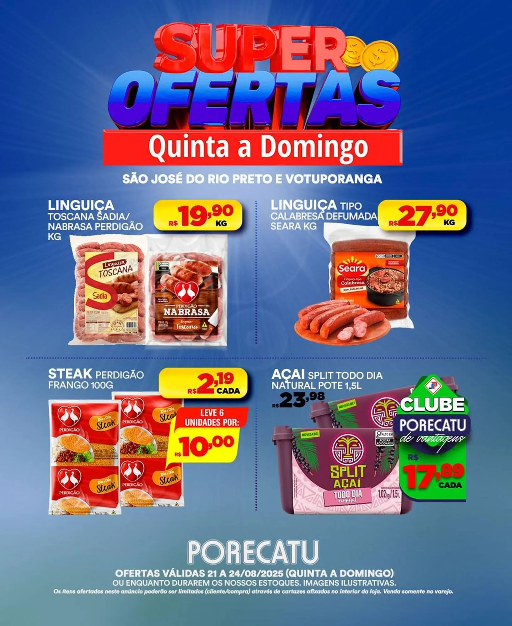 Encarte de Catálogo Supermercado Porecatu 21 de agosto até 24 de agosto 2025 - Pagina 7
