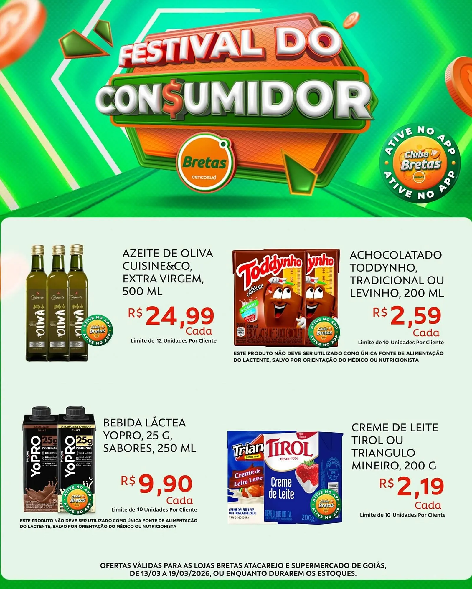 Encarte de Catálogo Supermercados Bretas 16 de março até 19 de março 2026 - Pagina 4