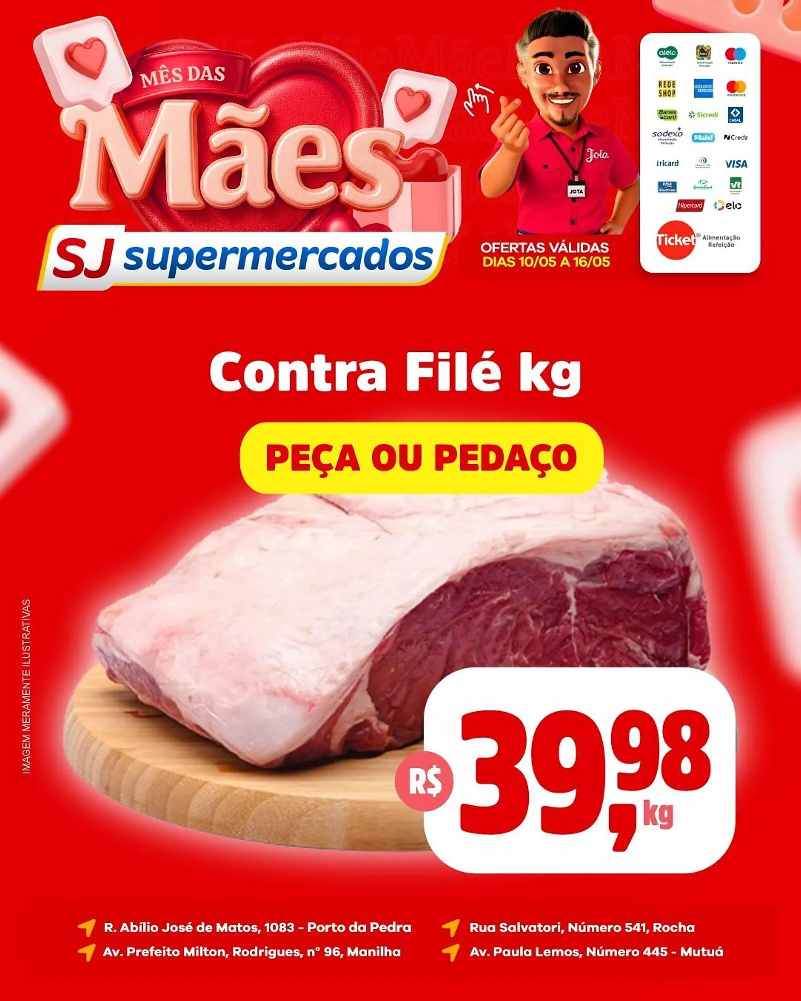 Encarte de Catálogo Sj Supermercados 10 de maio até 16 de maio 2025 - Pagina 1