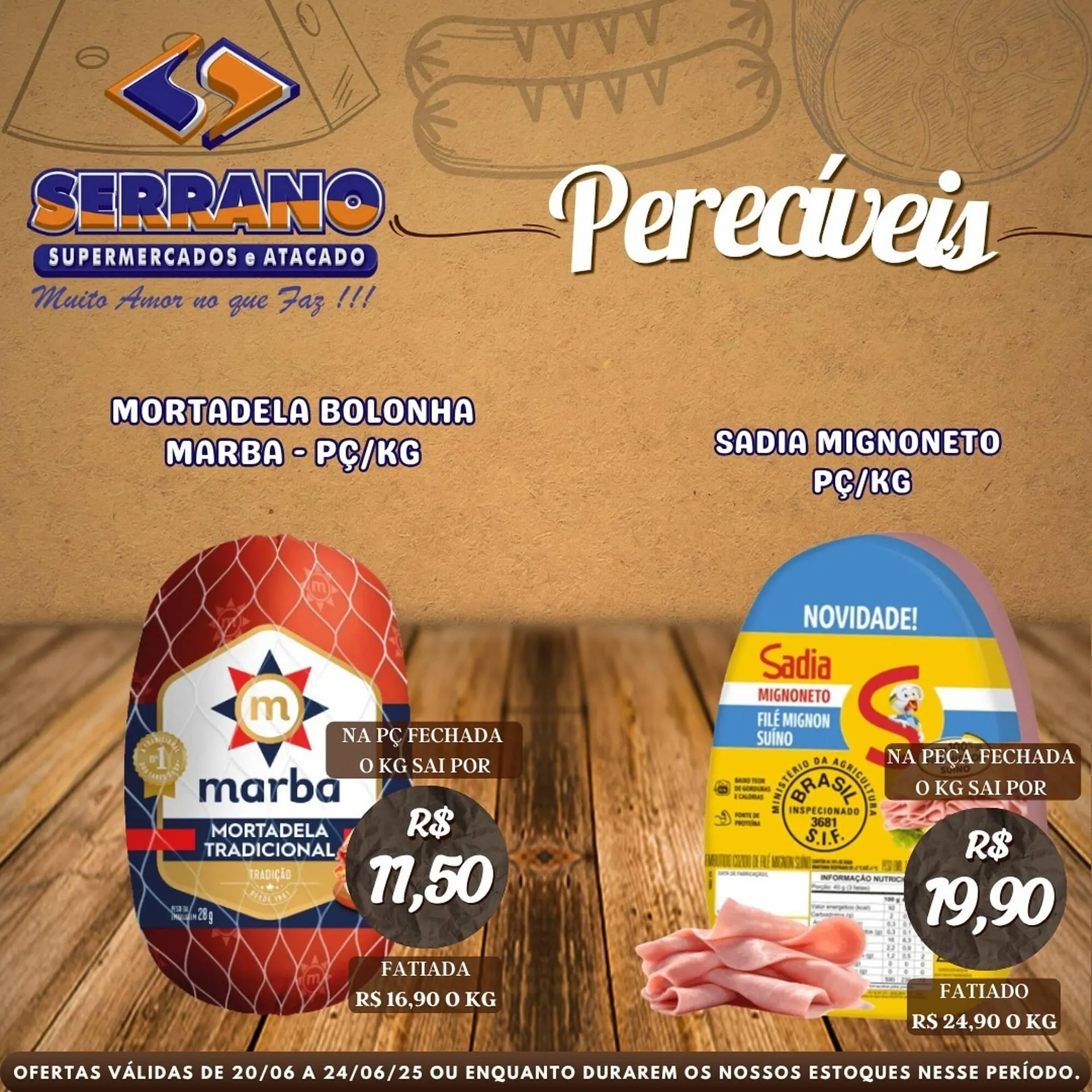 Encarte de Catálogo Serrano Supermercado 22 de junho até 24 de junho 2025 - Pagina 1