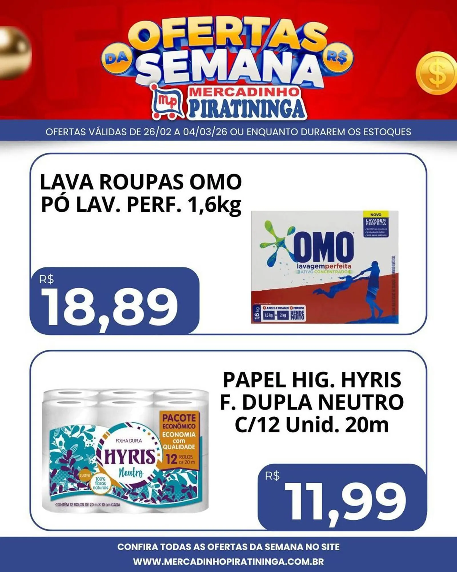 Encarte de Catálogo Mercadinho Piratininga 27 de fevereiro até 4 de março 2026 - Pagina 5