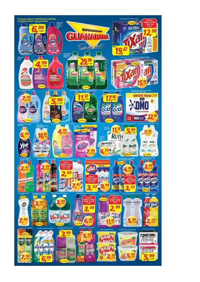 Encarte de Encarte Supermercados Guanabara 12 de março até 14 de março 2025 - Pagina 8