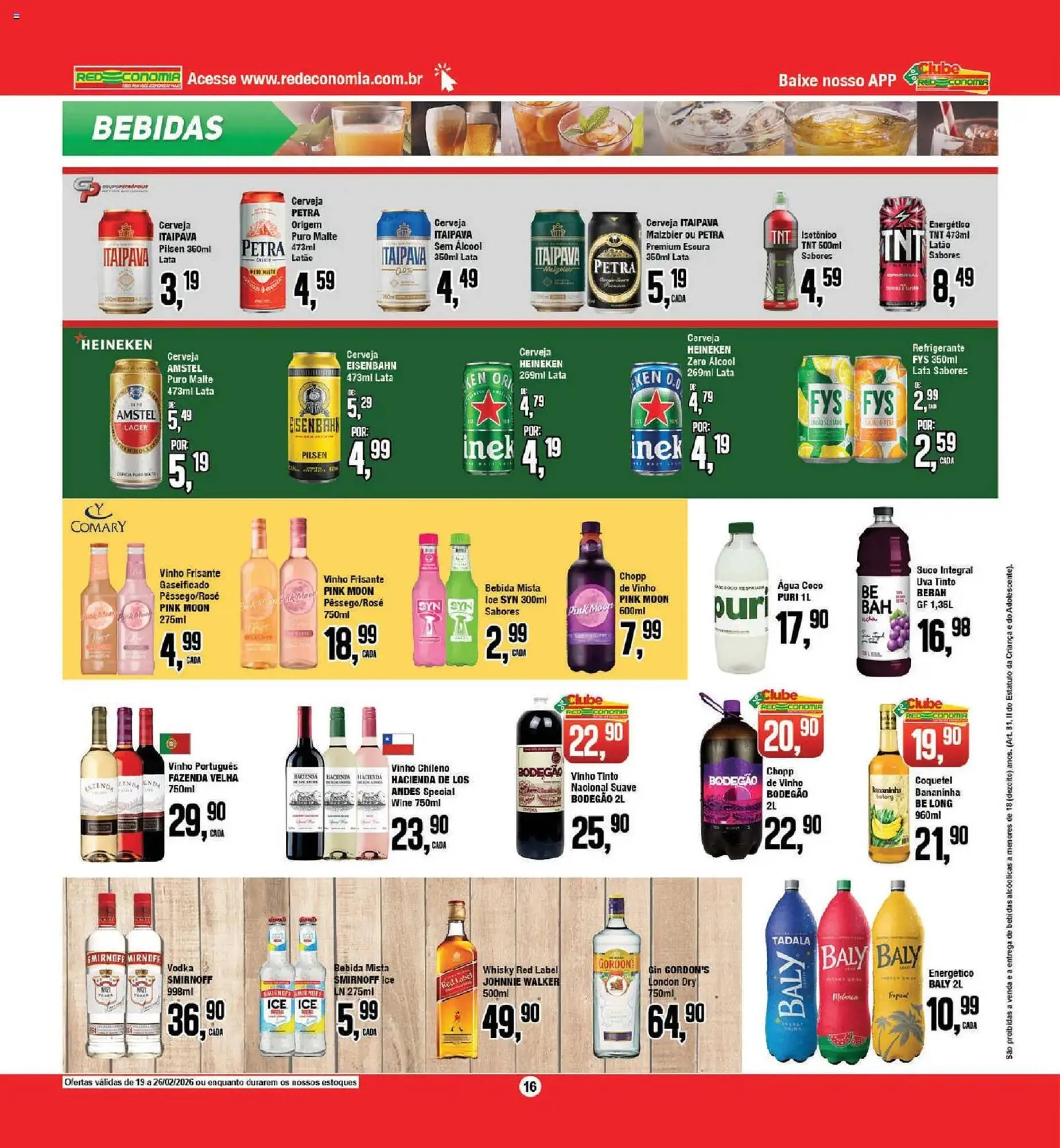 Encarte de Encarte Redeconomia 19 de fevereiro até 26 de fevereiro 2026 - Pagina 16